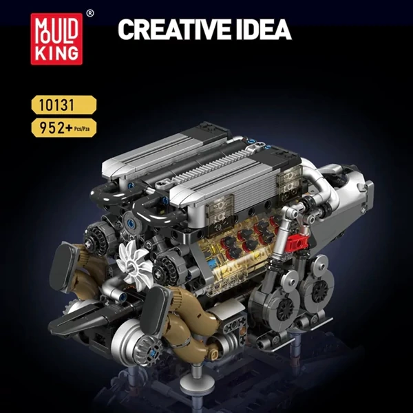 [With Motor] MouldKing 10131 BGT Supercar With W16 Engine Technic