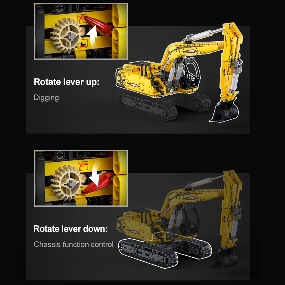 CaDA C61082 Remote Control Excavator Technic