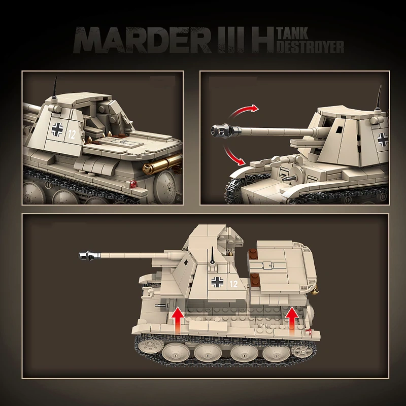 [Deal] QUANGUAN 100295 MARDER III H DESTROYER Tank Military