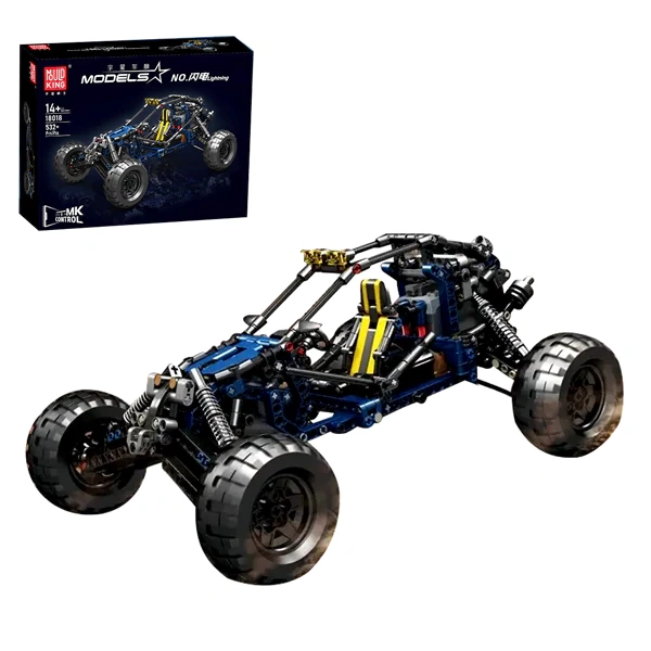 [With Motor] MouldKing 18018S Blue Lightning Buggy Technic