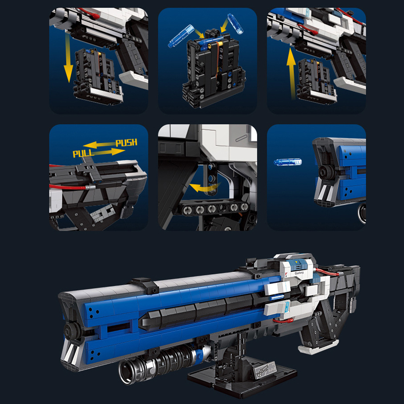 JIESTAR 58023 Military Heavy Pulse Rifle Gun Building Blocks 2283±pcs Bricks from China.