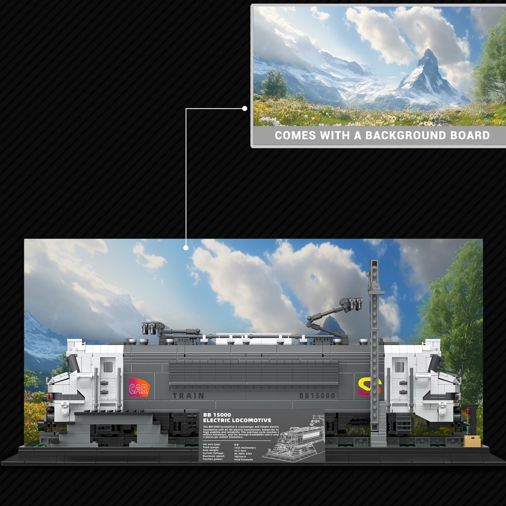 [Pre-sale] Reobrix 66803 BB15000 ELECTRIC LOCOMOTIVE Technic
