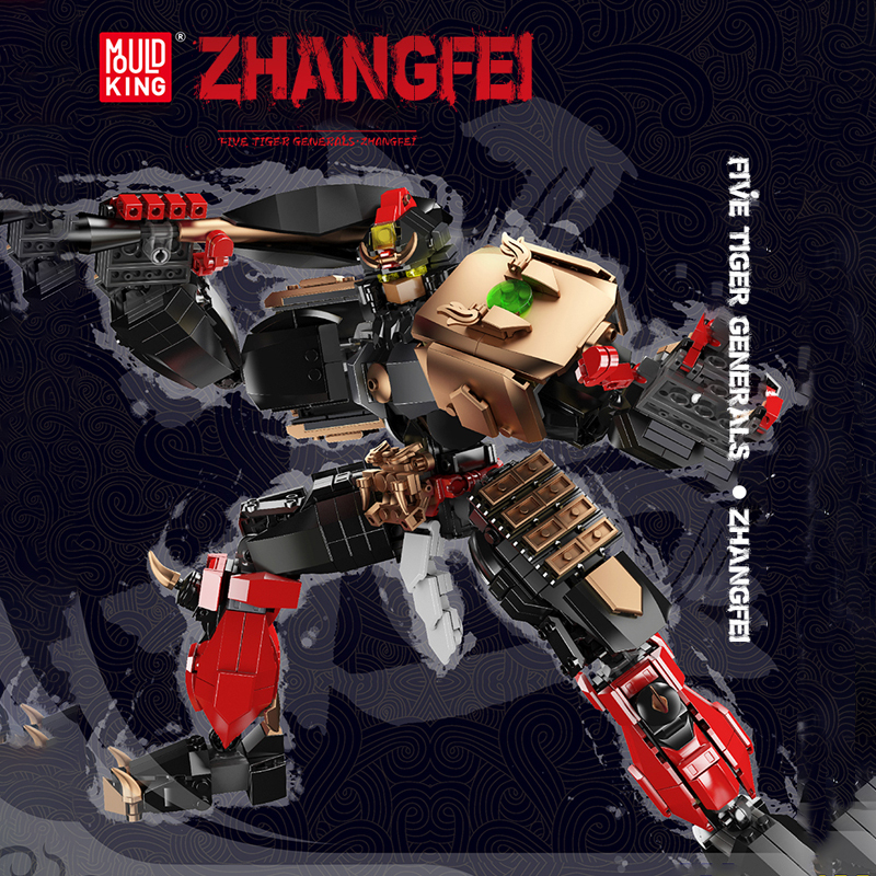 Mould King 93003 Chinese Historical Five Tiger Generals · Zhang Fei Building Blocks ***±pcs Bricks from China.