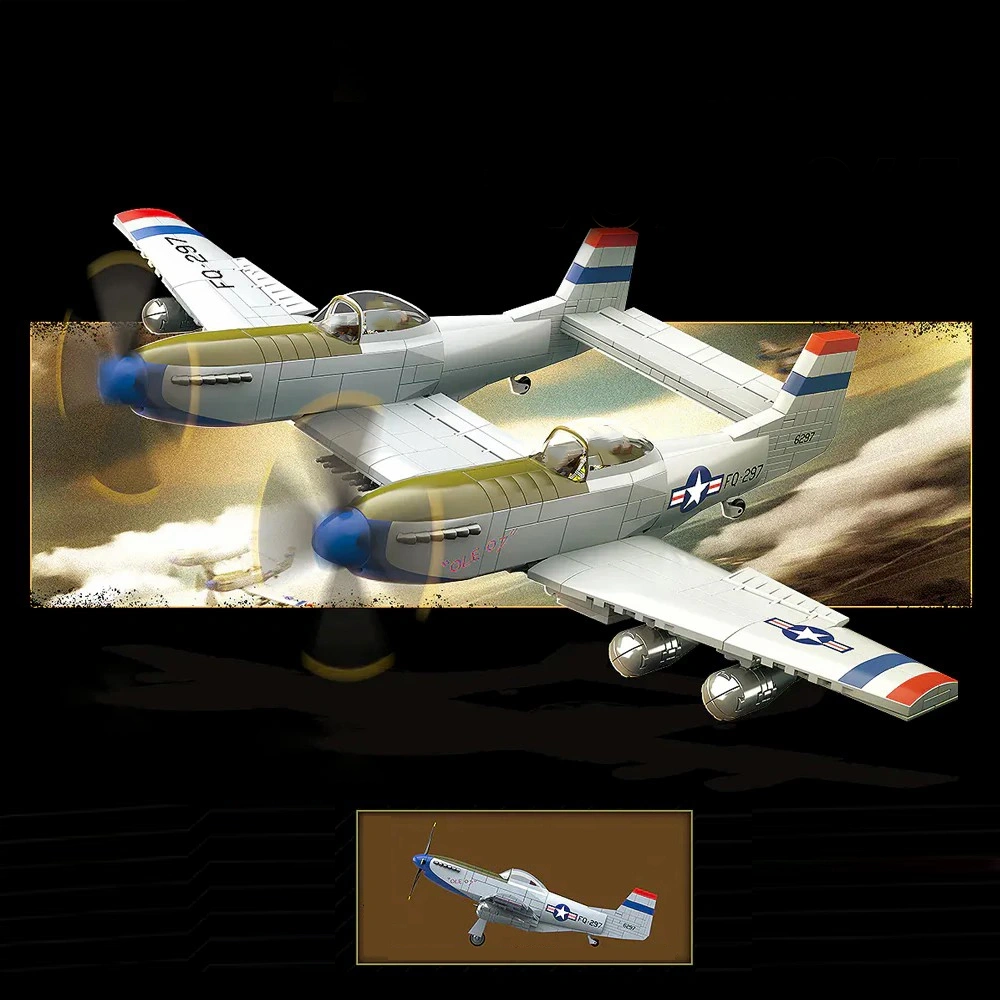 QUANGUAN 100281 F-82E Twin Mustang Escort Fighter Military