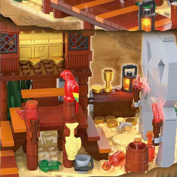 [Pre-Sale] [Mini Micro Bricks] ZHEGAO 652000 Island Treasure Hunt Historical