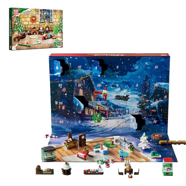 MouldKing Christmas Advent Calendar Blind Box Poke Box Christmas US Warehouse Express