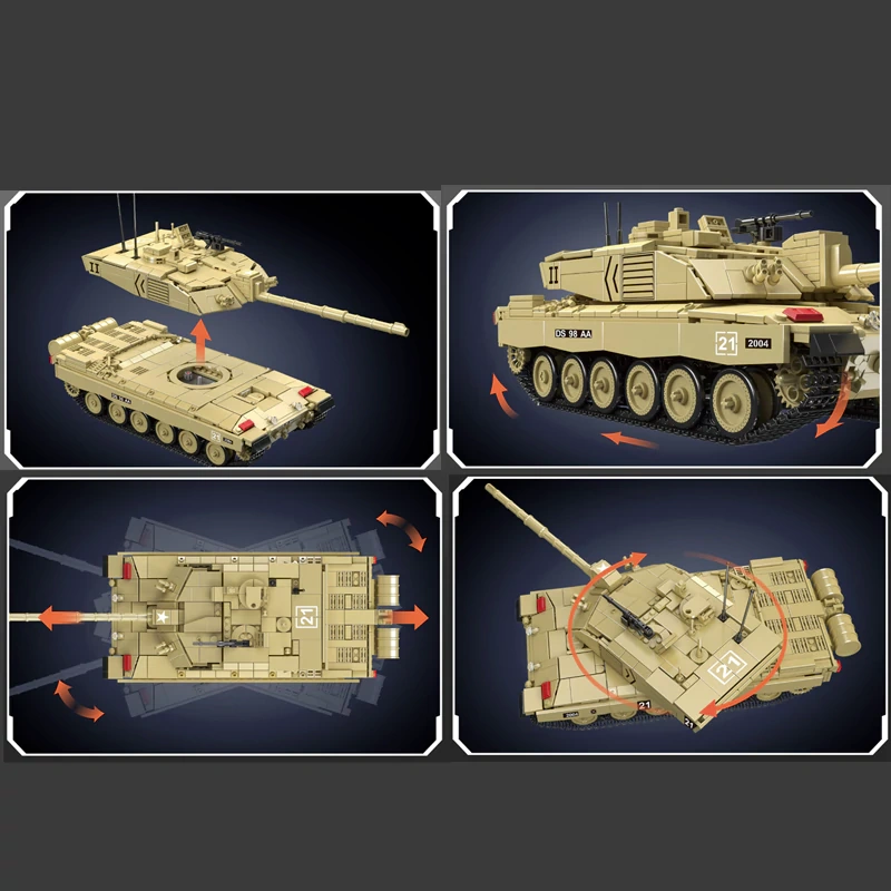 MouldKing 20037 Challenger 2 Main Battle Tank Military