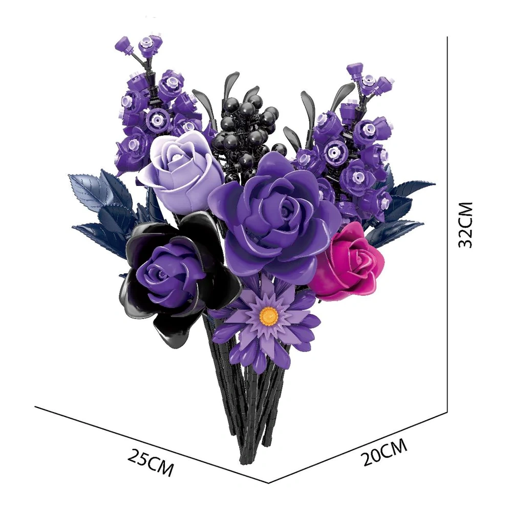 Custom KK20008 Deep Water Purple Rose Creator Expert
