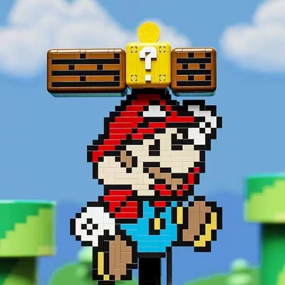 JIQi JQ1111 Pixel Mario Super Mario Bros Game