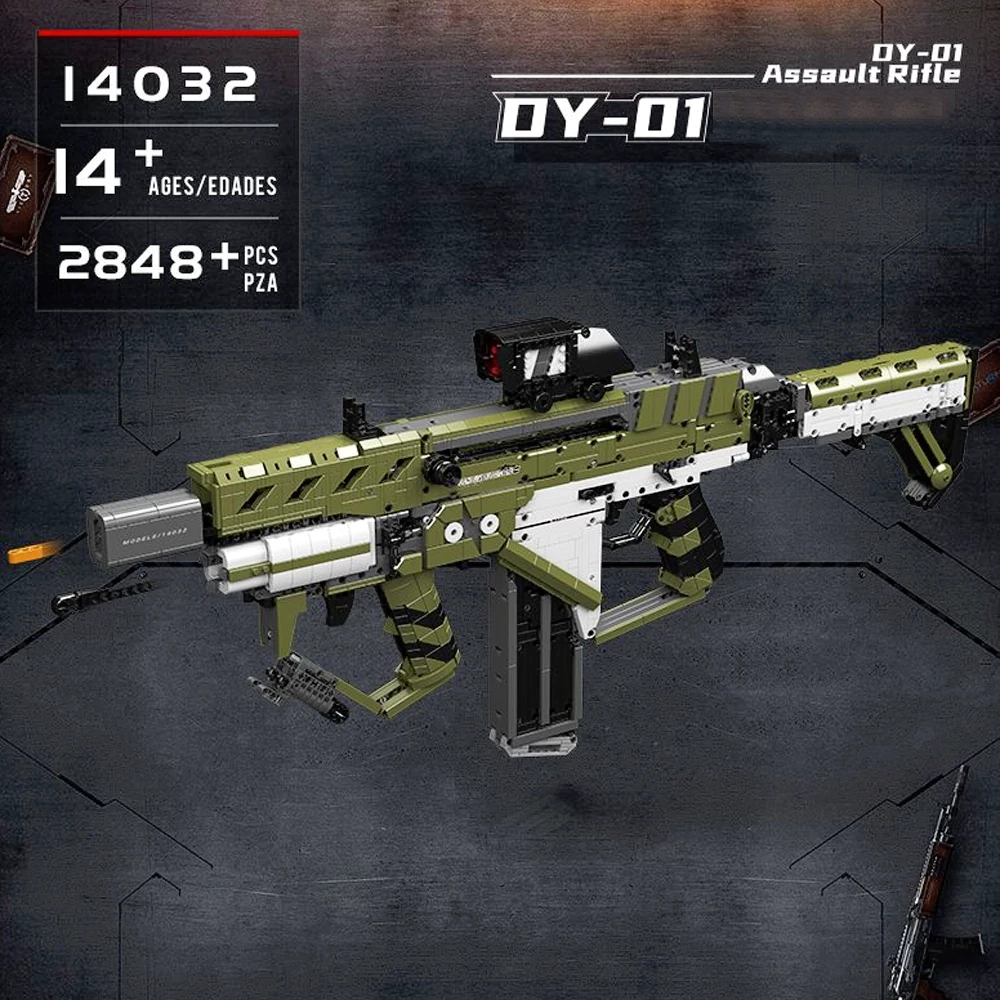 MouldKing 14032 DY-01 Assault Rifle Military
