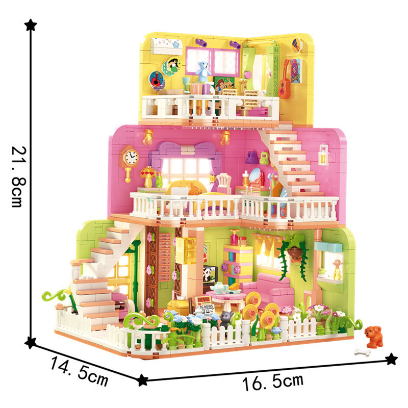 [Mini Micro Bricks] ZHEGAO 612016 Warm Home Girl