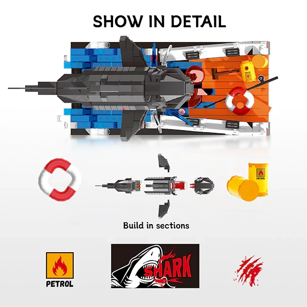 [Pre-sale] WGC 10801 Great White Shark Attack Scene Creator Expert
