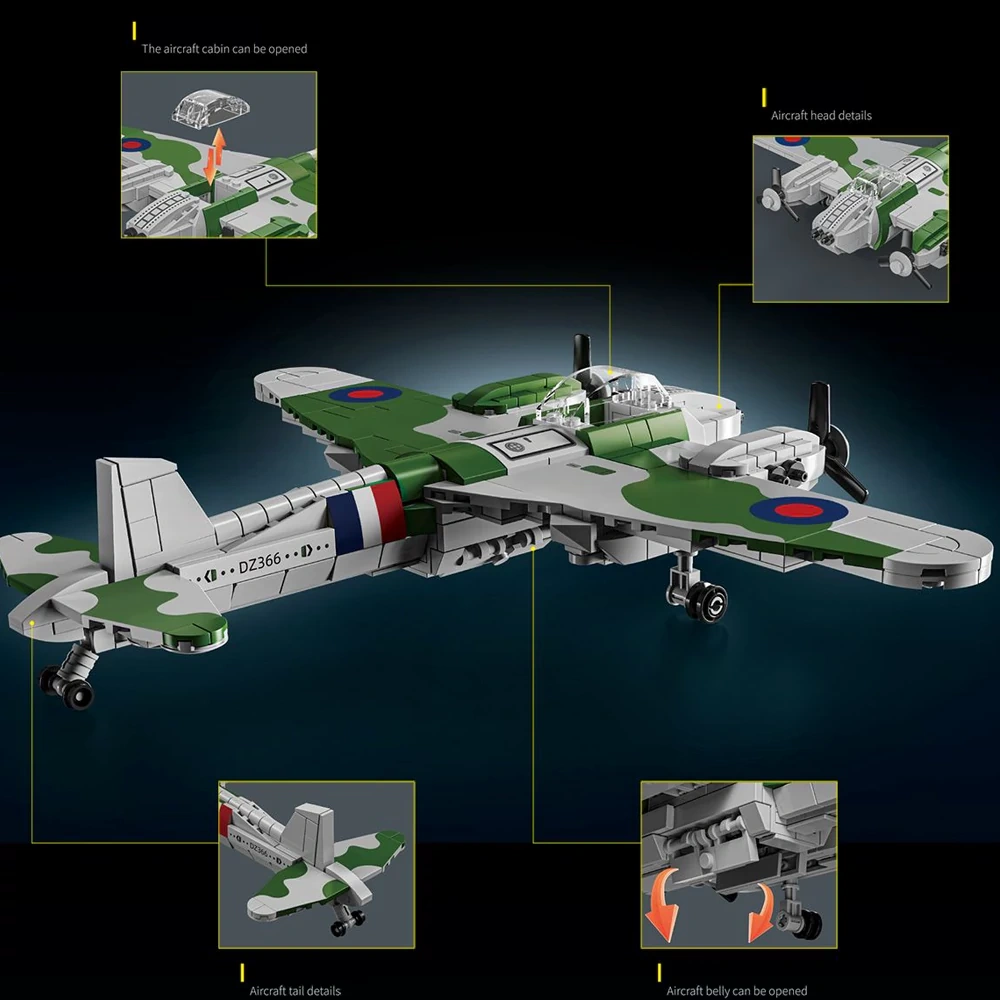 Leyi 66079 MOSQUITO BOMBER Military