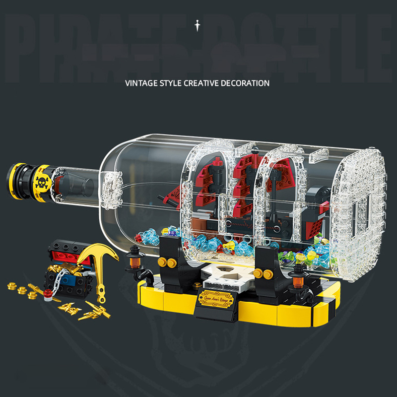 JIESTAR JJ9026 ship in bottle Creator Expert