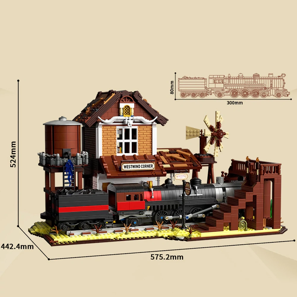 FreeTribe 36001 WESTERN TRAIN STATION Modular Buildings
