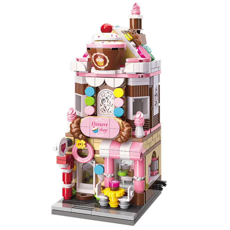 Keeppley Colorful Street Scenery Modular Buildings