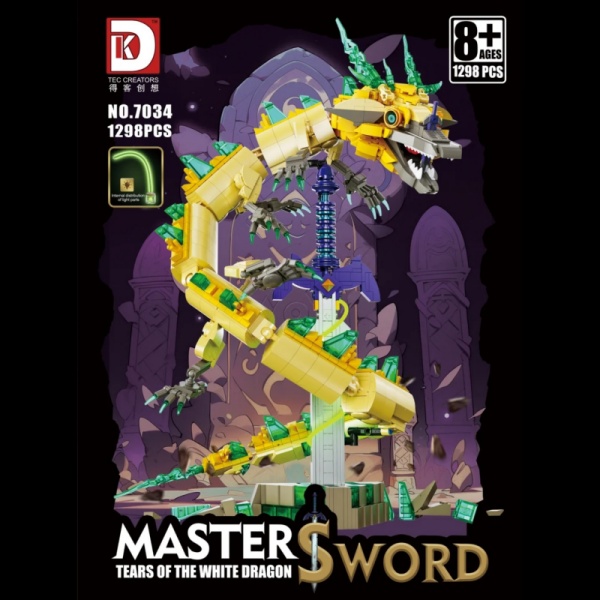 LEGO MOC DK 7034 Master Sword Tears of the White Dragon Movie & Game