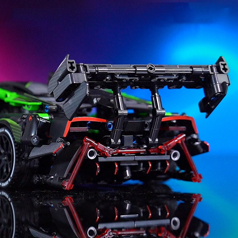 Custom 8606 Lamborghini Green Sports Car Technic