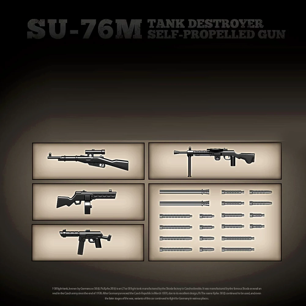 QUANGUAN 100296 SU-76M Tank Destroyer Military