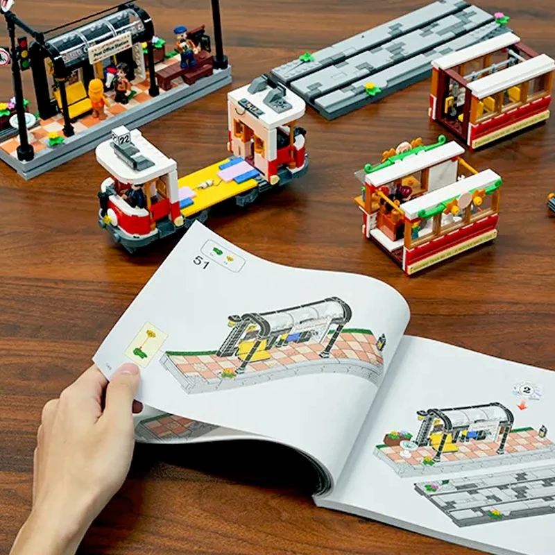 FunWhole L9084 Heritage Tram And Station Technic