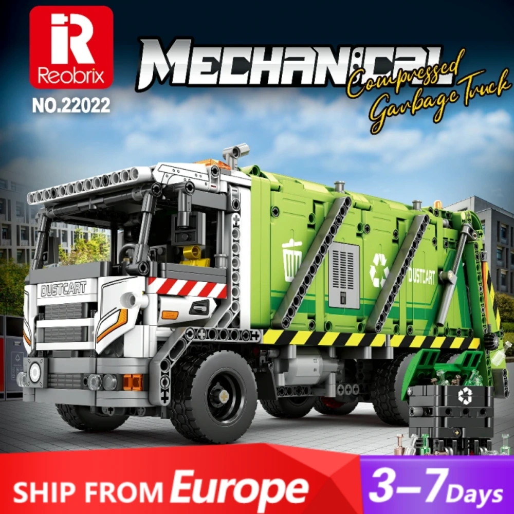 [Pre-sale] Reobrix 22022 Compressed Garbage Truck Technic Europe Warehouse Express