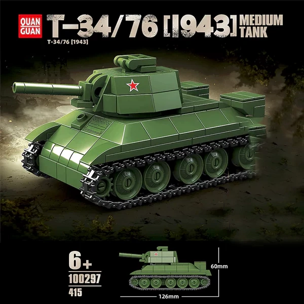 Quanguan 100297 T-34/76 [1943] Medium Tank Military