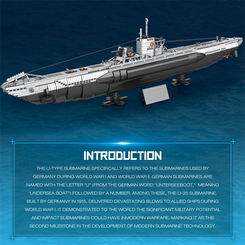 [Pre-sale] Reobrix 33050 NEXT-GENERATION STRATEGIC U-TYPE SUBMARINE Military