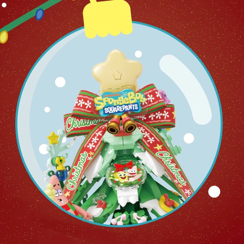 [Pre-sale] AREA-X AB0065 SpongeBob SquarePants Happy Christmas Star Christmas Tree Movie