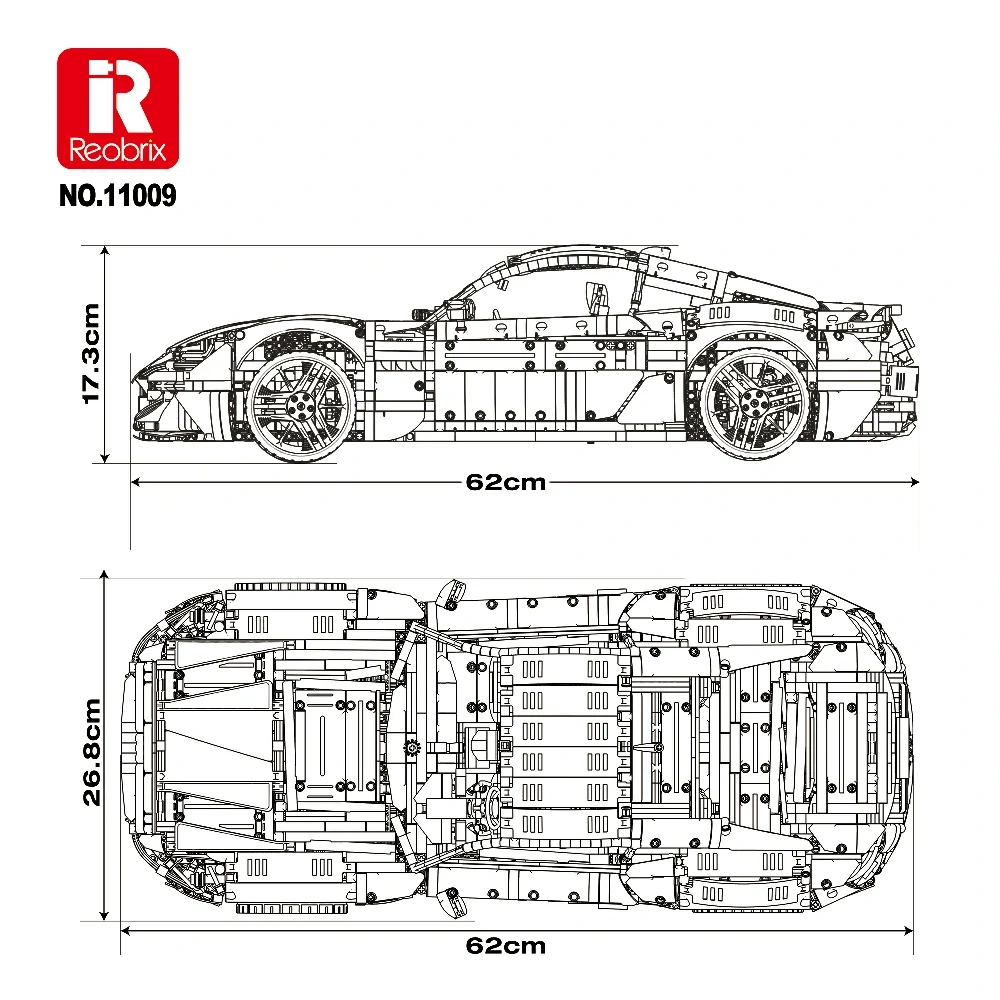 Reobrix 11009 Maserati 1:8 Technic
