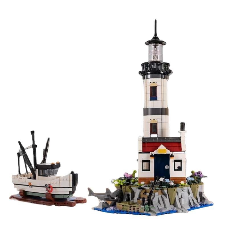 LEGO MOC Custom 92207 Lighthouses And Shrimp Boats Modular Buildings