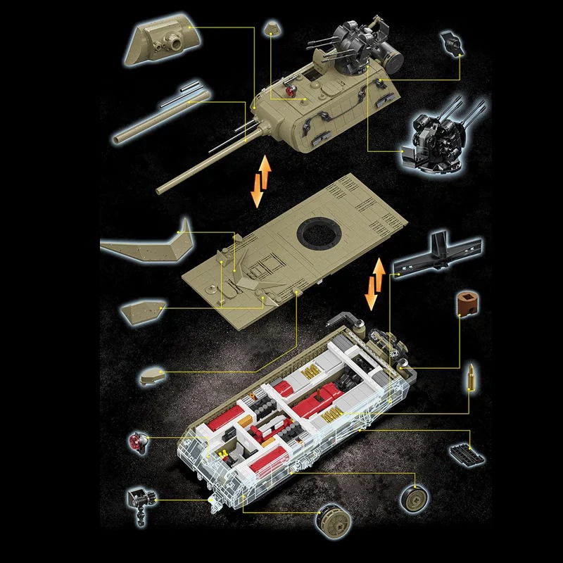 12GO 98001 PANZER VIII MAUS Tank Military