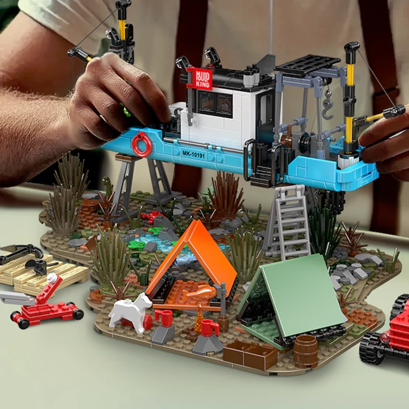 MouldKing 10191 FISHING BOAT REPAIR YARD Modular Buildings