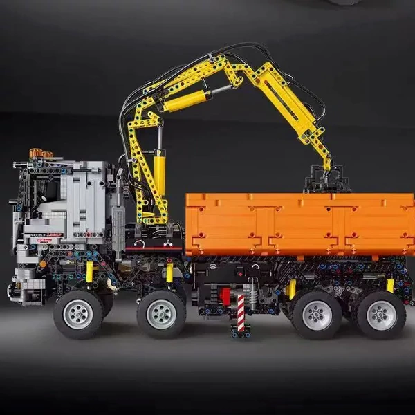 [With Motor] MouldKing 19007S Pneumatic Truck Technic