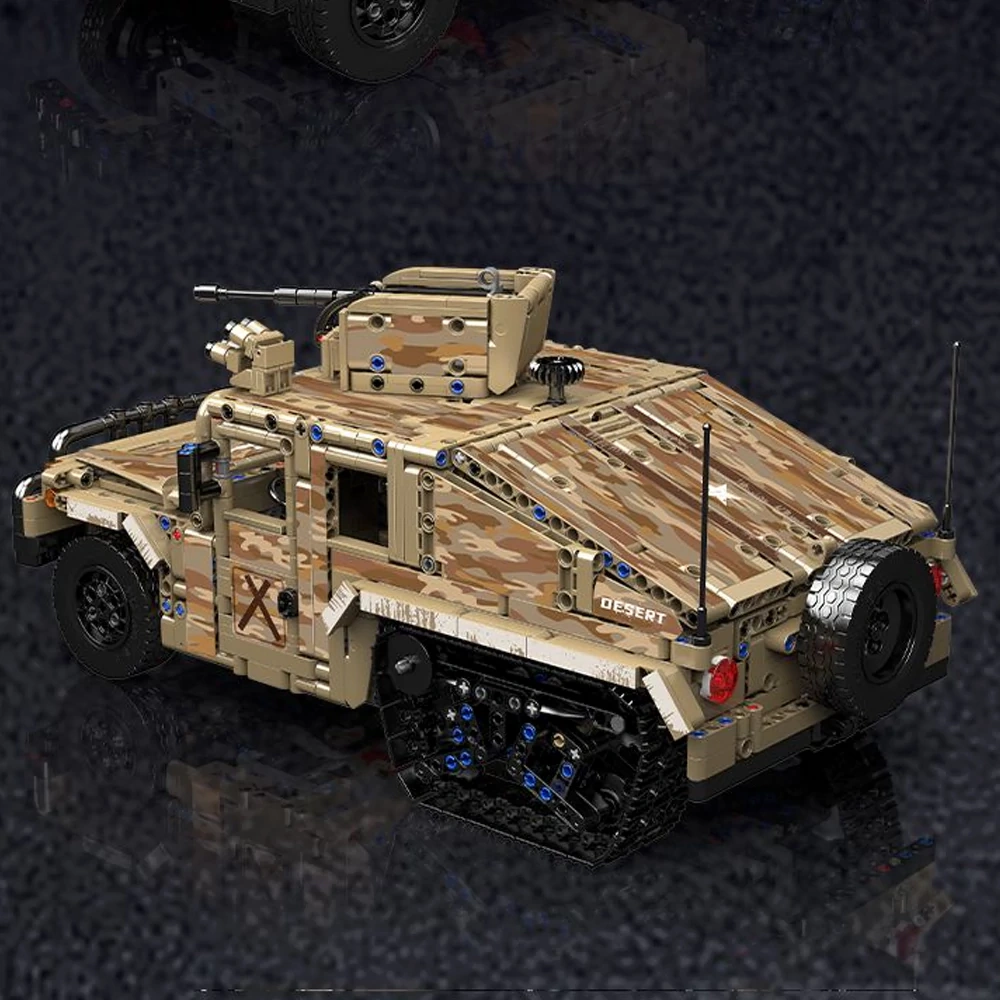 MouldKing 20047 Military Humvee Tracked Vehicle Military