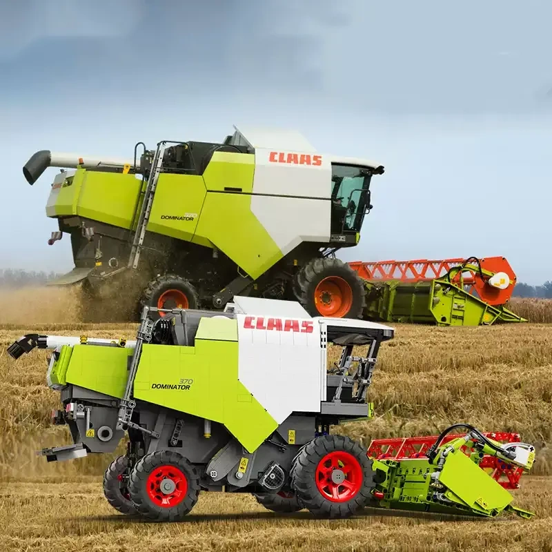 [With Motor] CaDA C61508 CLAAS Dominator 370 Harvester 1:17 Technic US Warehouse Express