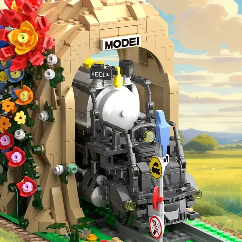 XMORK 028004 TRAIN BOOKEND Booknook Creator Expert