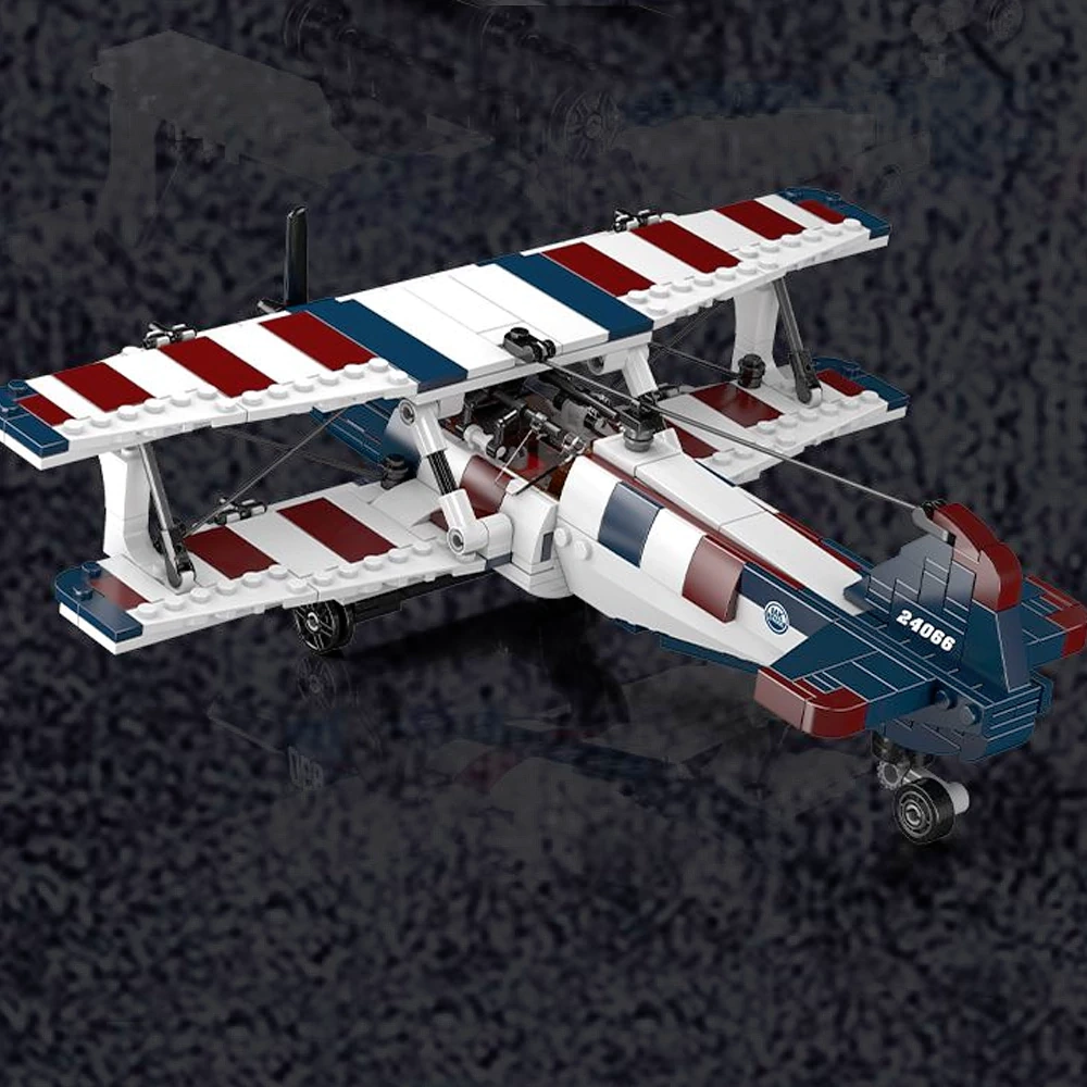 MouldKing 24066 Racing Biplane American Style Technic