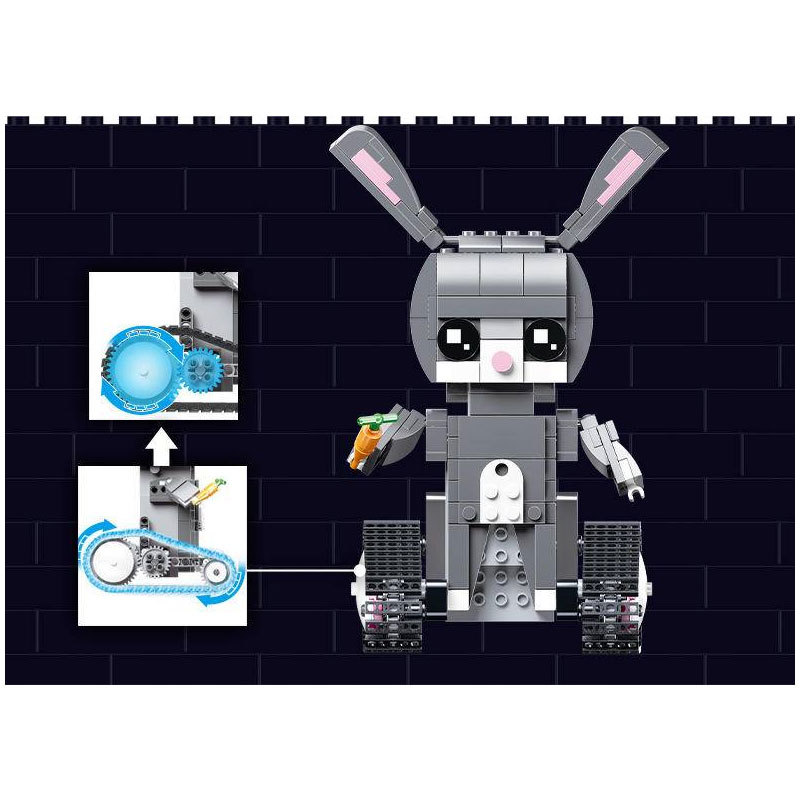 【Clearance Stock】Mould King Technic Series Walking Brick Hudy-Rabbit Building Blocks 344pcs Bricks Toys Ship From China