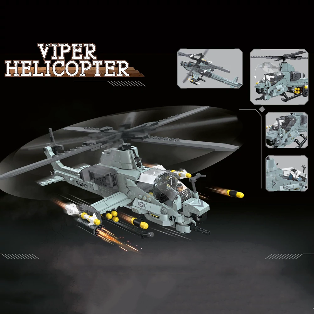 JIESTAR JJ9213 Viper Helicopter Military