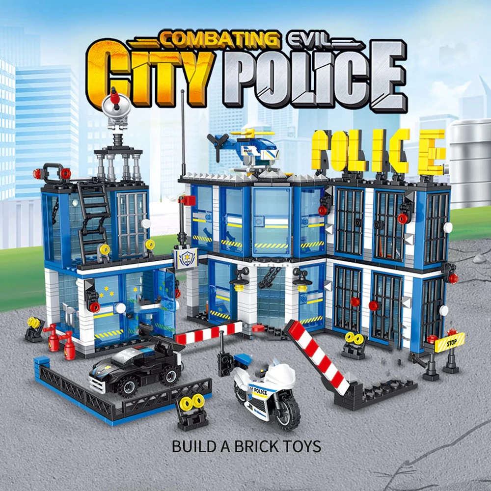 GAOMISI City Series Police Station Fire Station Modular Buildings