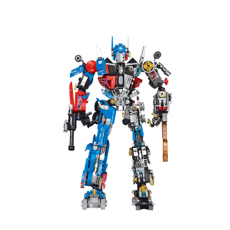 LW 7038 MOC Movie & Game Optimus Prane Defnder Justice Building Blocks 1557PCS Bricks Toys From China Delivery.