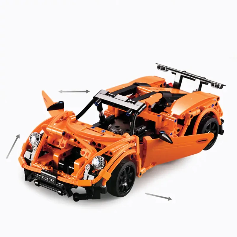 CaDA Sports Car 1:14 Building Block Cart Technic