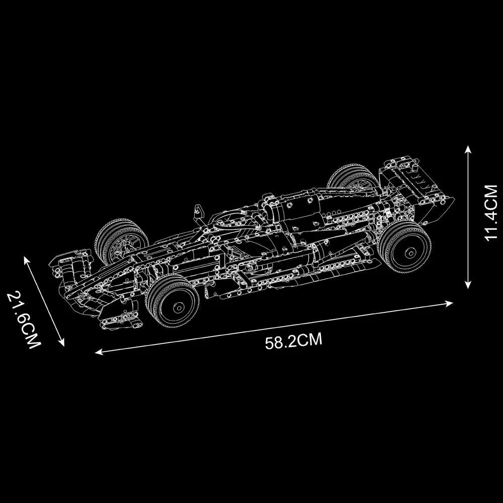 MouldKing 13209 FE SF-24 Racing Car Technic