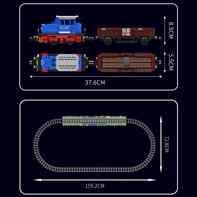 MouldKing 12038 ESU KG230 Diesel Locomotive Technic