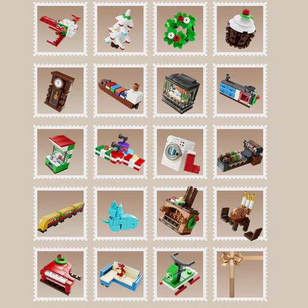 MouldKing Christmas Advent Calendar Blind Box Poke Box Christmas US Warehouse Express