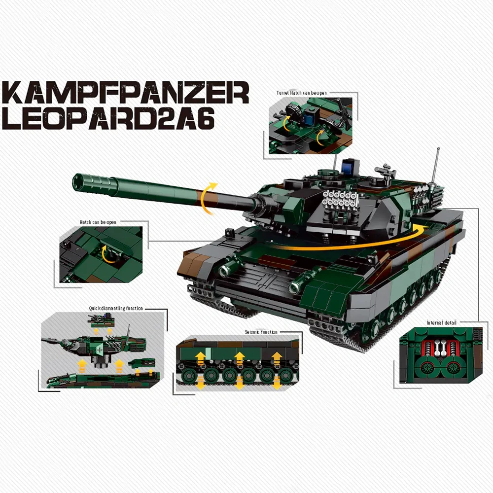 XINGBAO XB-06040 Kampfpanzer Leopard 2A6 Military