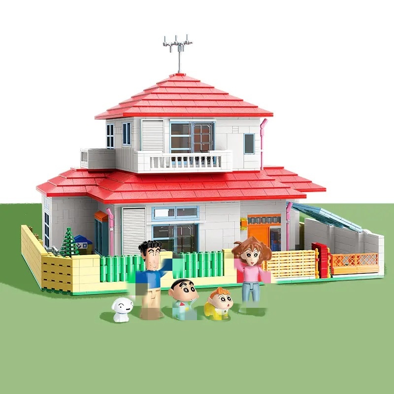 Keeppley K20612 Movie & Game Crayon xiao Xin's home Building Blocks Toys Bricks Gift From China Delivery.