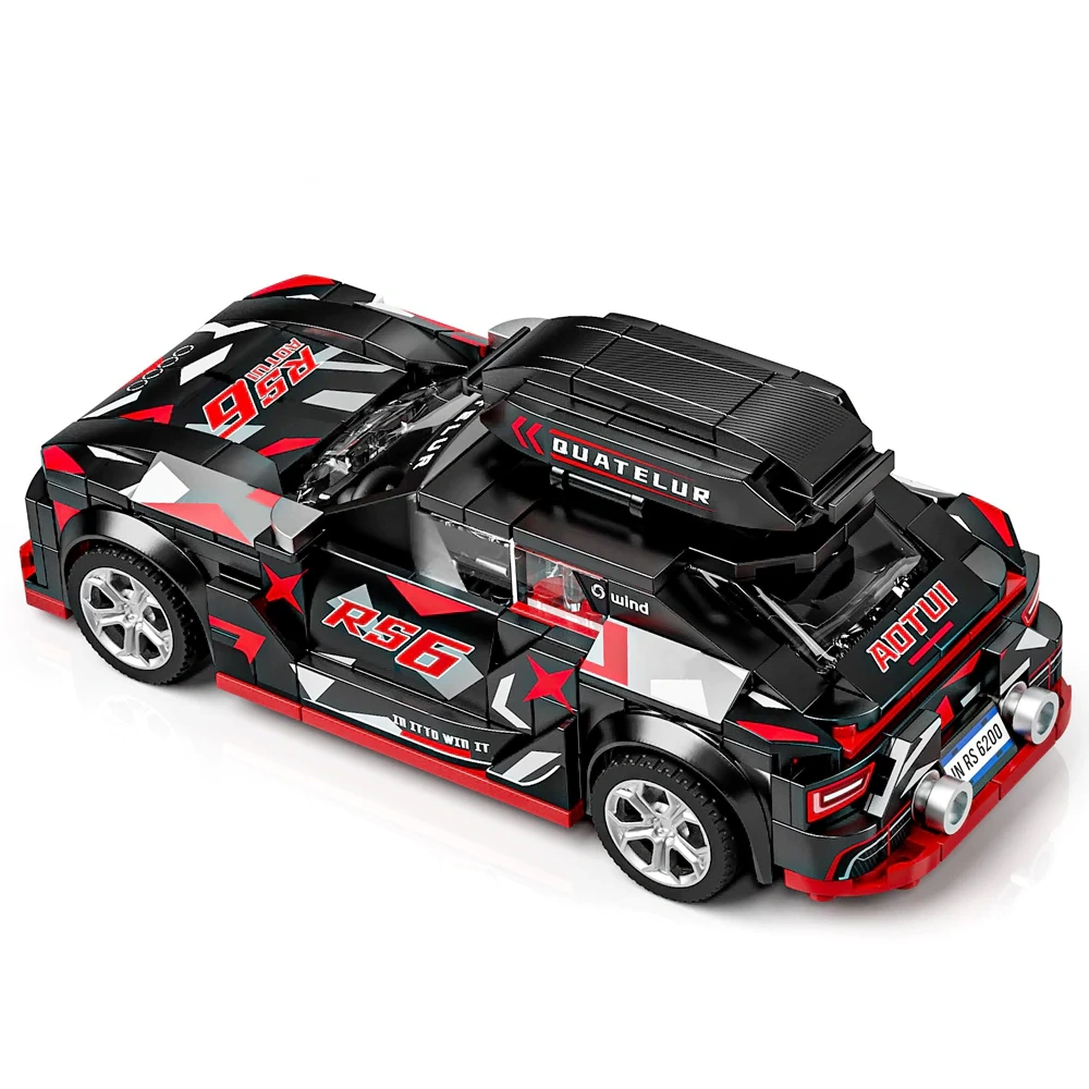 Leyi Eight Grid Racing Car Building block Cart Technic