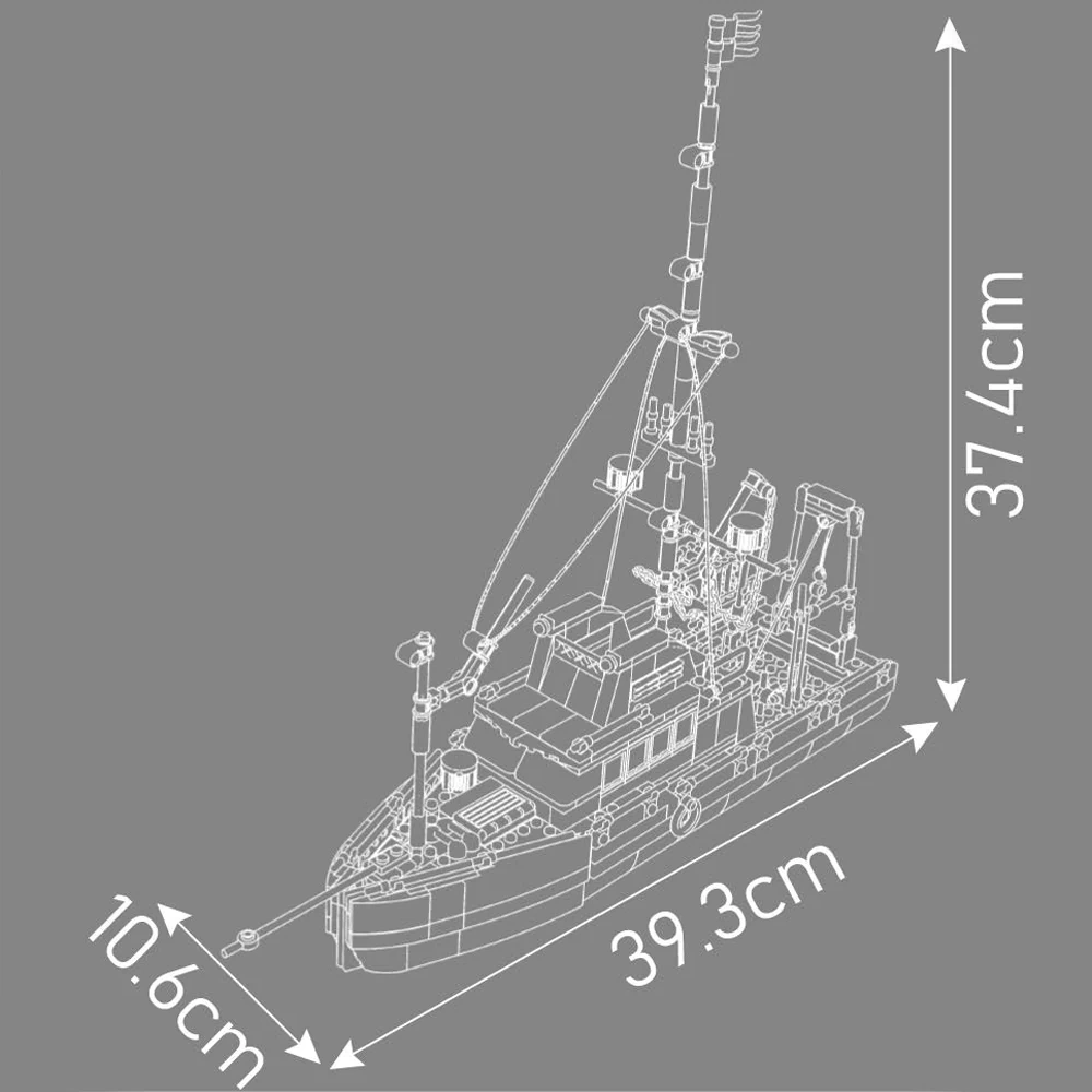 MouldKing 10185 Fiching Boat Technic