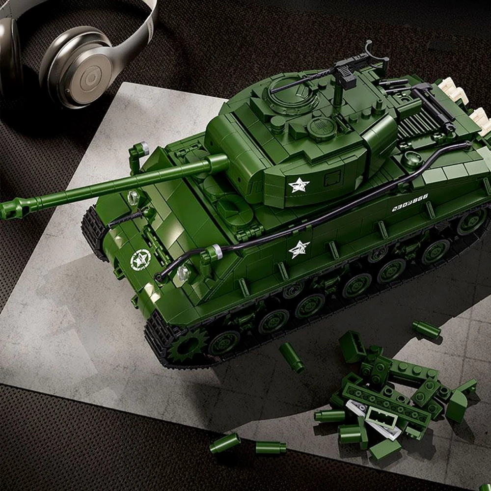 12GO 97010 M4 Sherman Medium Tank Military